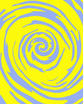 Vibrant Swirl Yellow Blue Abstract Rug