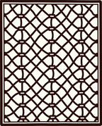 Interlocking Lattice Pattern Rug