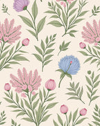 Floral Botanical Style Pattern Rug