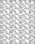 Abstract Organic Contour Stripes Rug