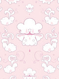 Cute Cloud And Swirl Pattern Rug