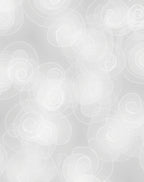 Soft White Swirl Floral Abstract Rug