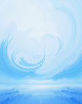 Light Blue Swirl Horizon Rug