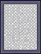 Ornate Lattice Patterned Rug