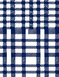 Classic Blue White Plaid Design Rug