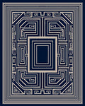 Geometric Maze Pattern Rug