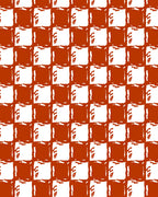 Rough Checkered Stamp Pattern Rug