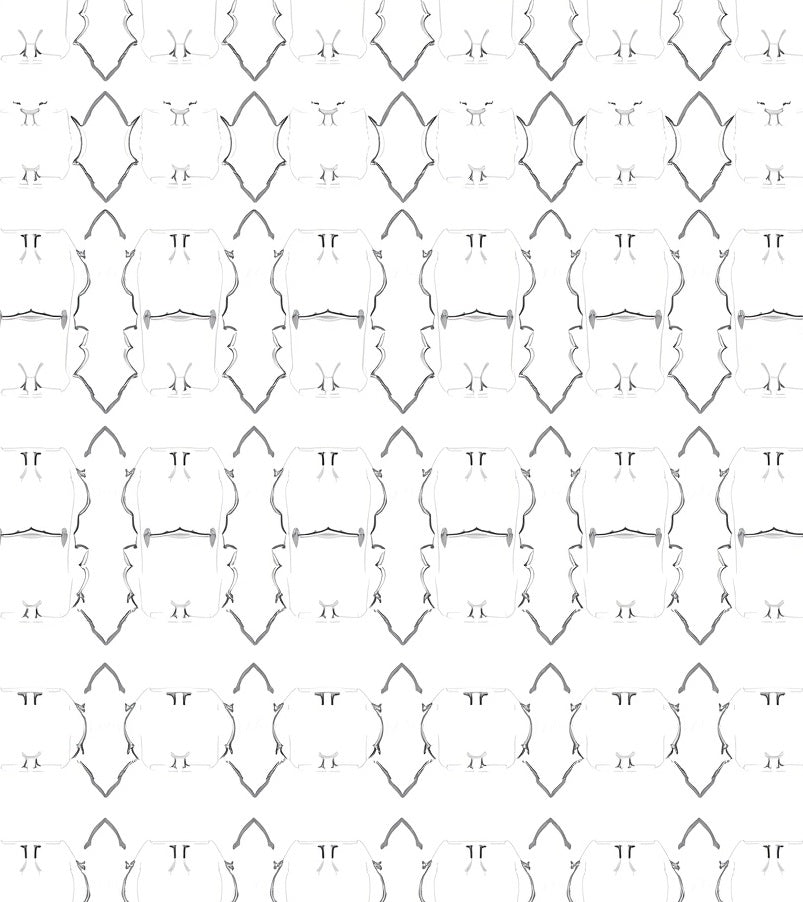 Monochromatic Abstract Geometric Pattern Rug