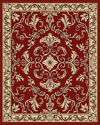 Ornate Floral Damask Pattern Rug