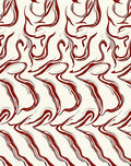 Abstract Red Swirl Pattern Rug
