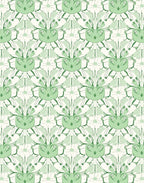 Art Nouveau Inspired Stylized Floral Rug