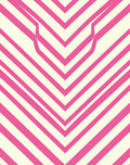 Pink White Chevron Stripe Design Rug