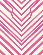 Pink White Chevron Stripe Design Rug