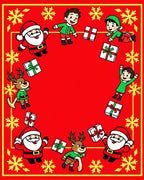 Christmas Characters Gifts Festive Pattern Rug