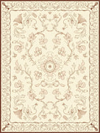 Soft Floral Vine Pattern Rug