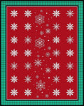 Winter Wonderland Snowflake Pattern Rug