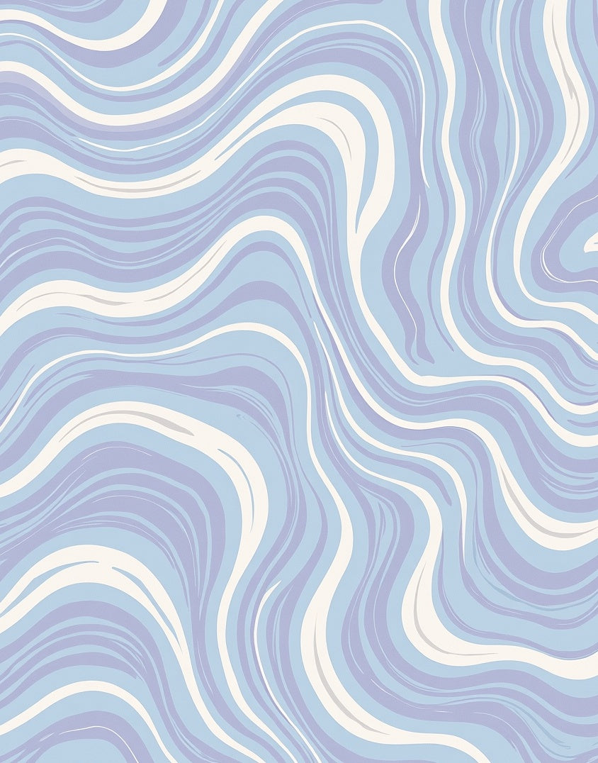 Pastel Swirl Marble Gradient Rug