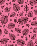 Pink Feather Pattern Design Rug