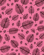 Pink Feather Pattern Design Rug