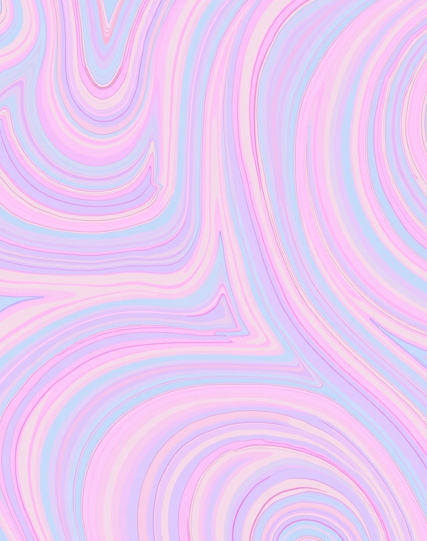 Whimsical Pastel Swirl Pattern Rug