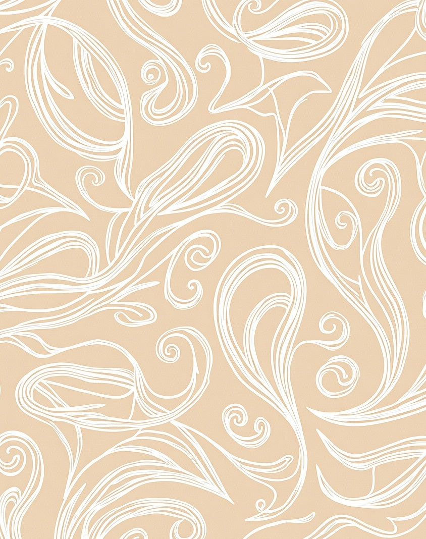 Swirling Elegant Abstract Pattern Rug