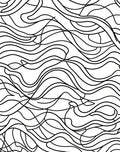 Abstract Flowing Contour Pattern Rug