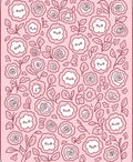 Cute Kawaii Floral Pattern Design Rug