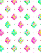Vibrant Geometric Starburst Pattern Rug