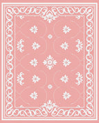 Ornate Floral Swirl Design Rug