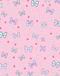 Pink Bows and Stars Pattern Rug