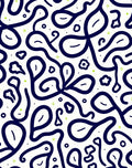 Abstract Organic Contour Design Rug