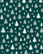 Winter Forest Snowflake Pattern Rug