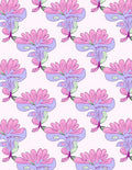 Pastel Floral Repeating Pattern Design Rug