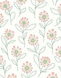 Delicate Floral Stem Artwork Rug