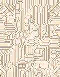 Circuit Board Pattern Textile Art Rug
