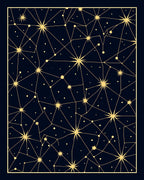 Celestial Star Map Geometric Rug