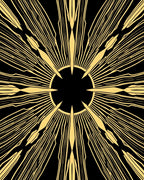 Radiant Art Deco Burst Pattern Rug