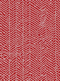 Wavy Chevron Red Stripe Pattern Rug