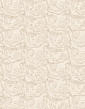 Whimsical Swirling Line Art Pattern Rug