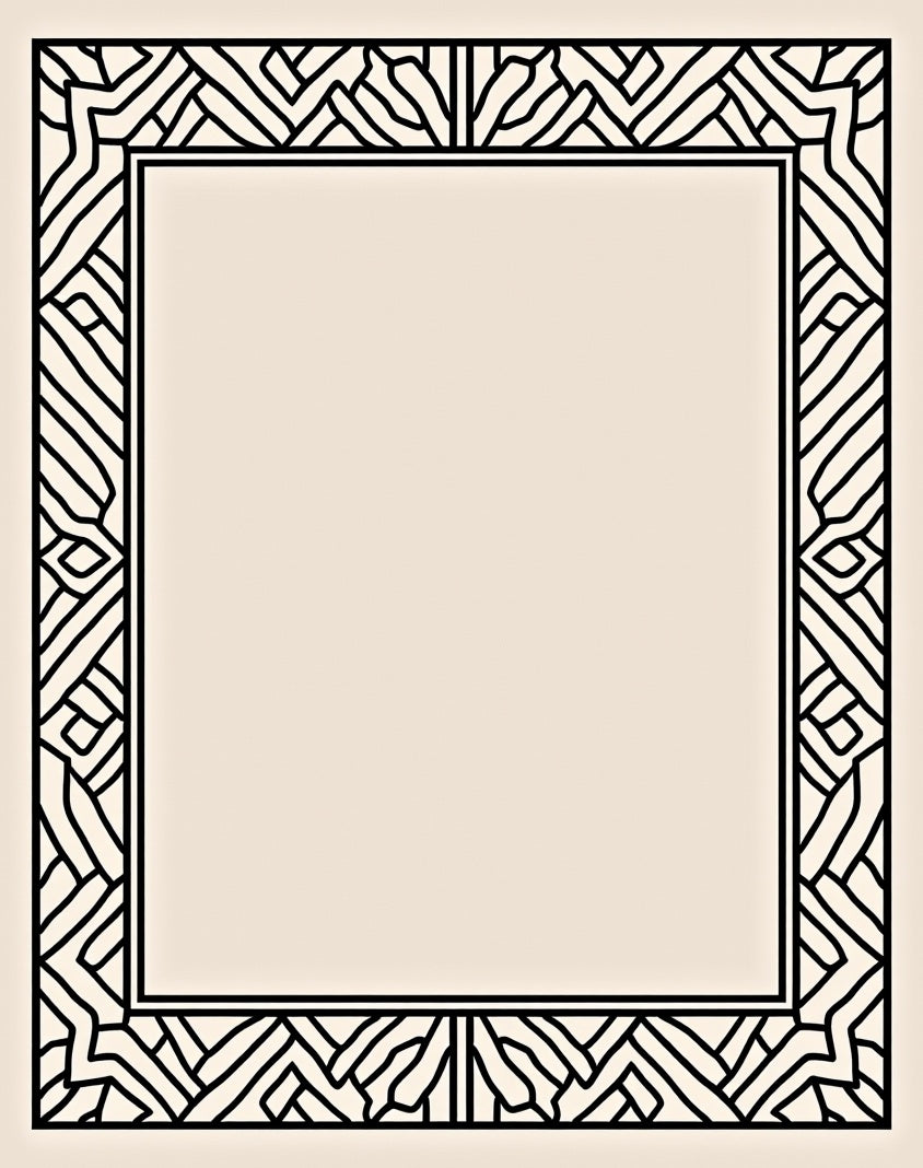Modern Geometric Art Deco Rug