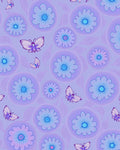 Floral Butterfly Pattern Gentle Petals Rug