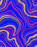 Bold Wavy Swirl Pattern Rug