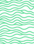 Cool Mint Wave Pattern Design Rug