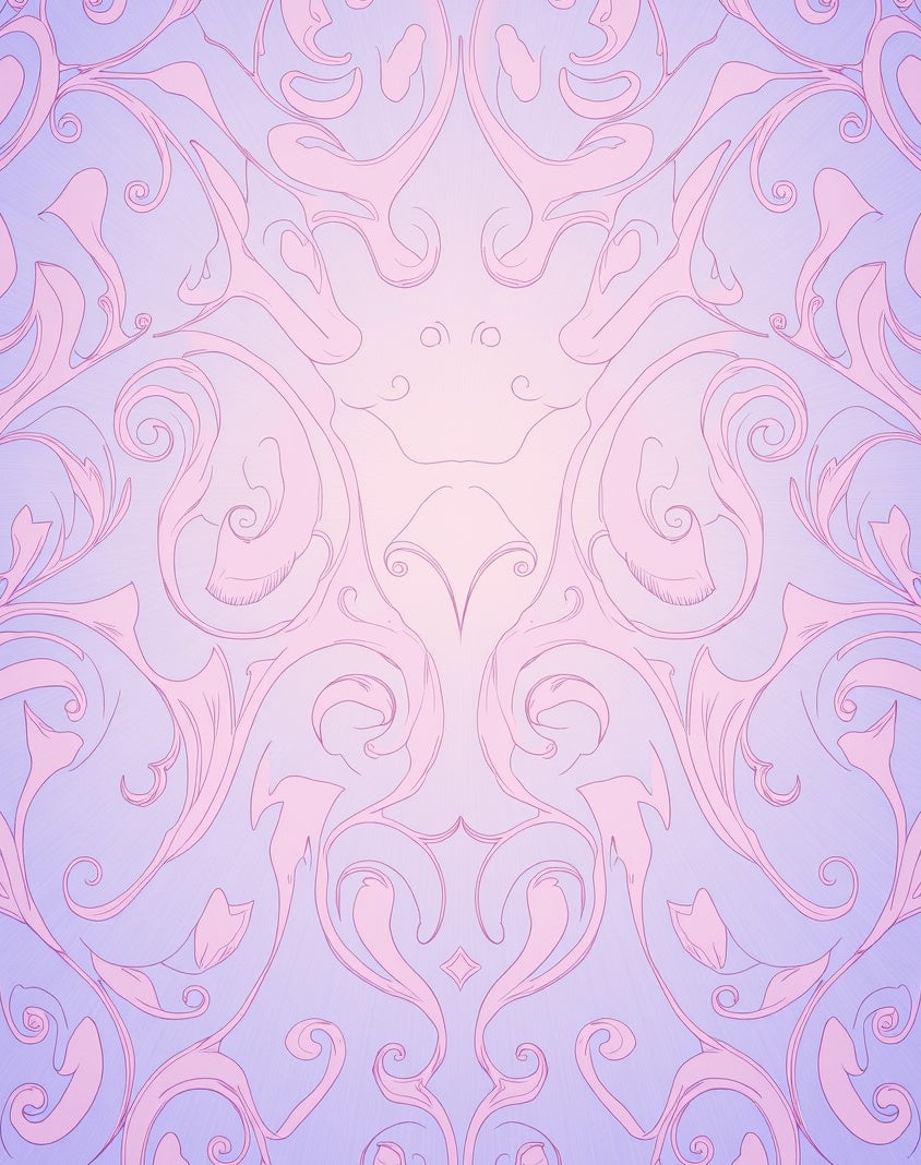 Elegant Pastel Floral Swirls Rug