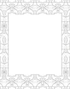 Ornate Geometric Mirror Frame Pattern Rug