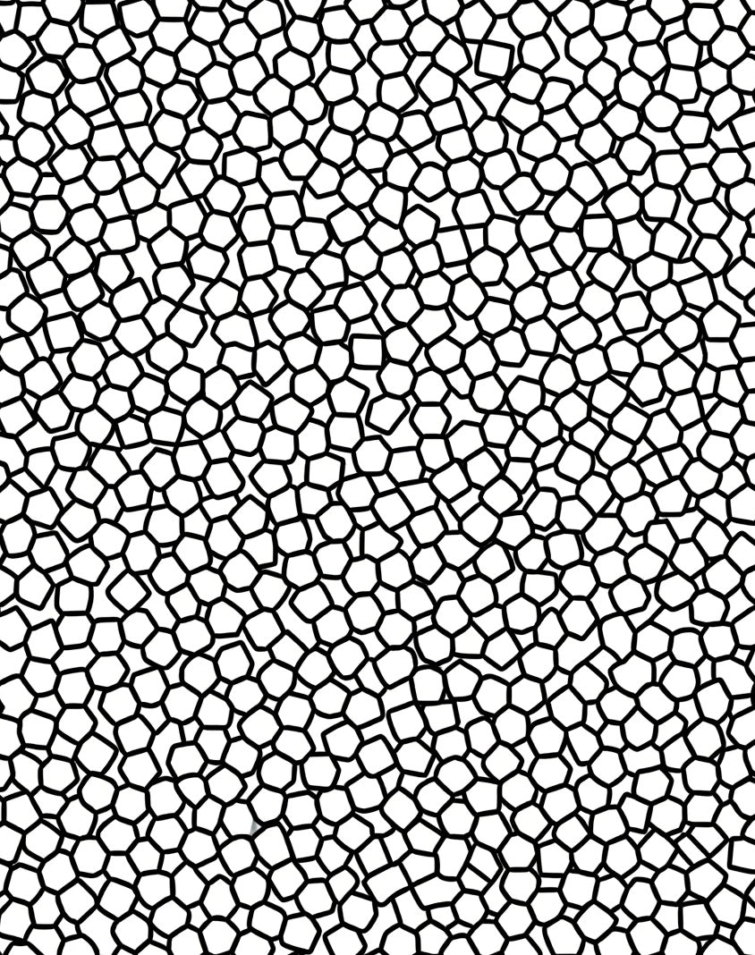 Abstract Irregular Geometric Network Pattern Rug