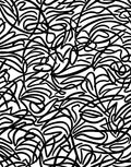 Bold Abstract Black White Lines Rug