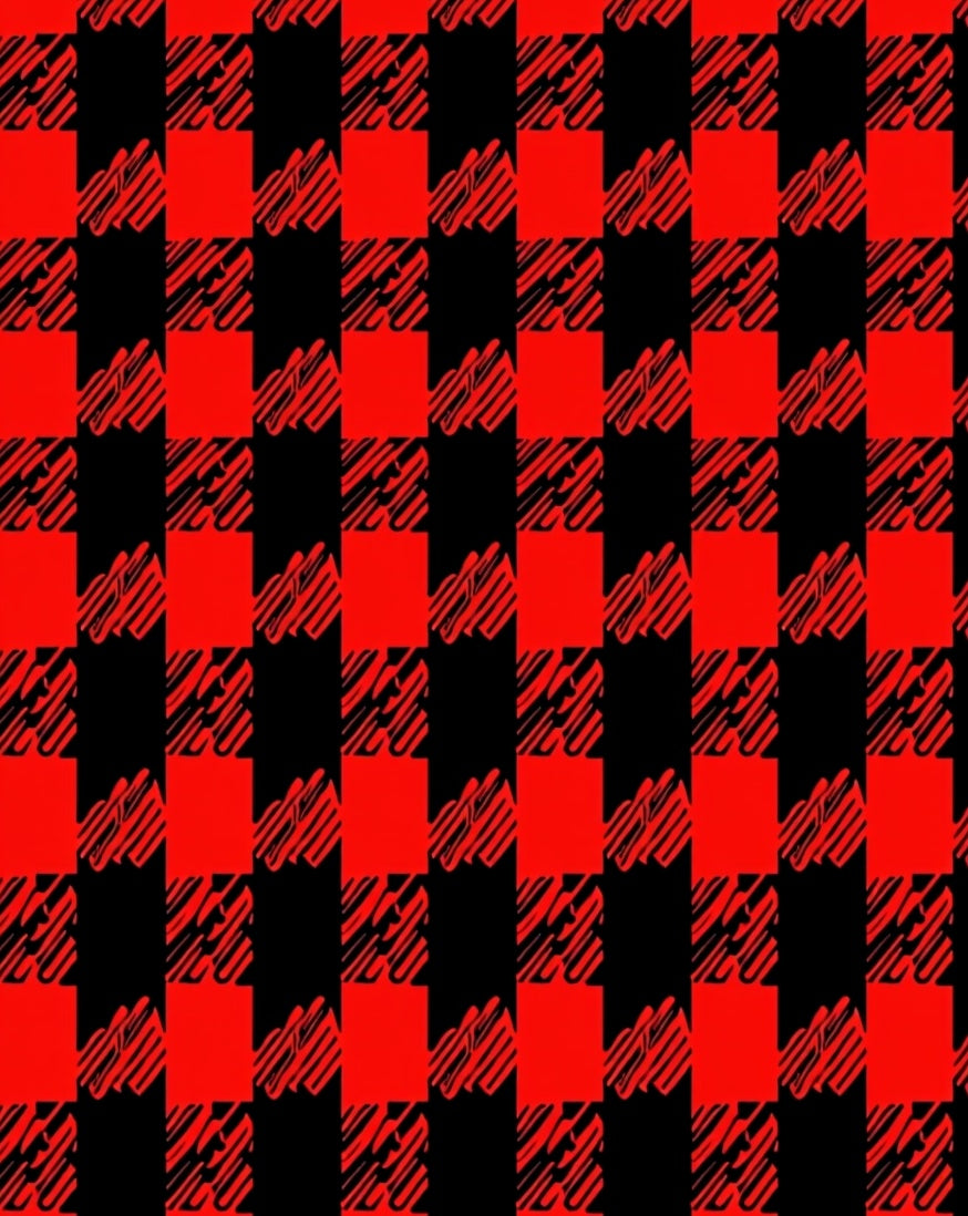 Bold Red Black Buffalo Check Rug