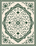 Ornate Floral medallion Pattern Rug