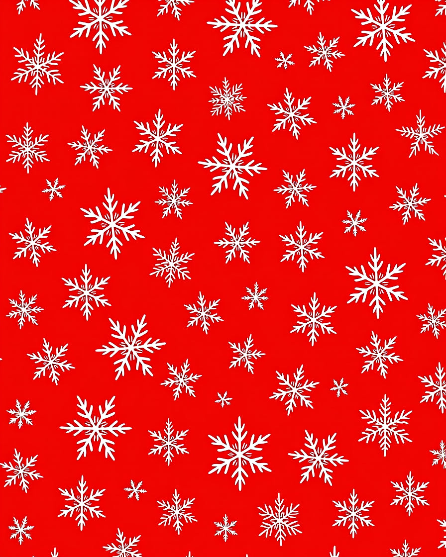 Bold White Snowflake Pattern Design Rug